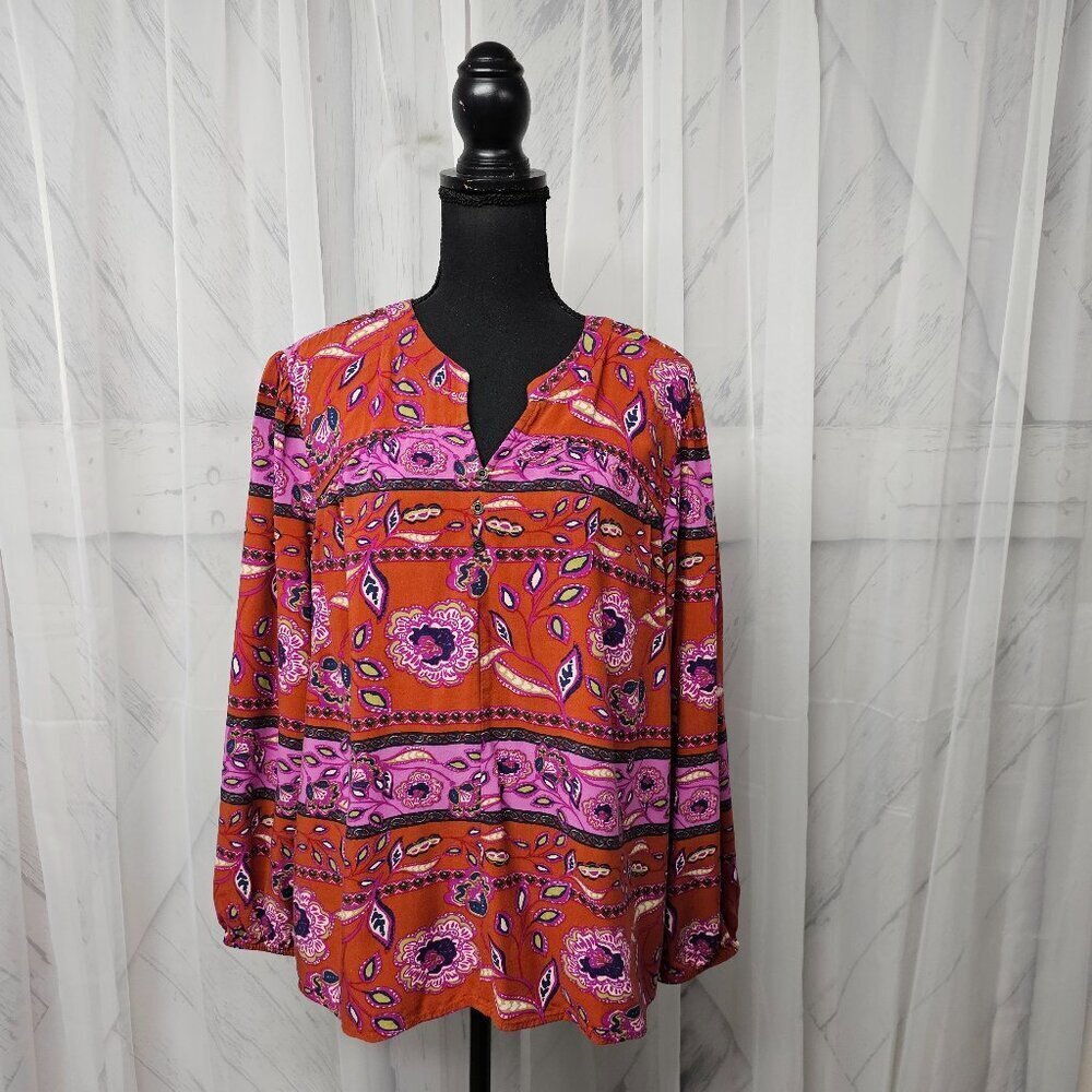 Denim&Co Peasant Blouse